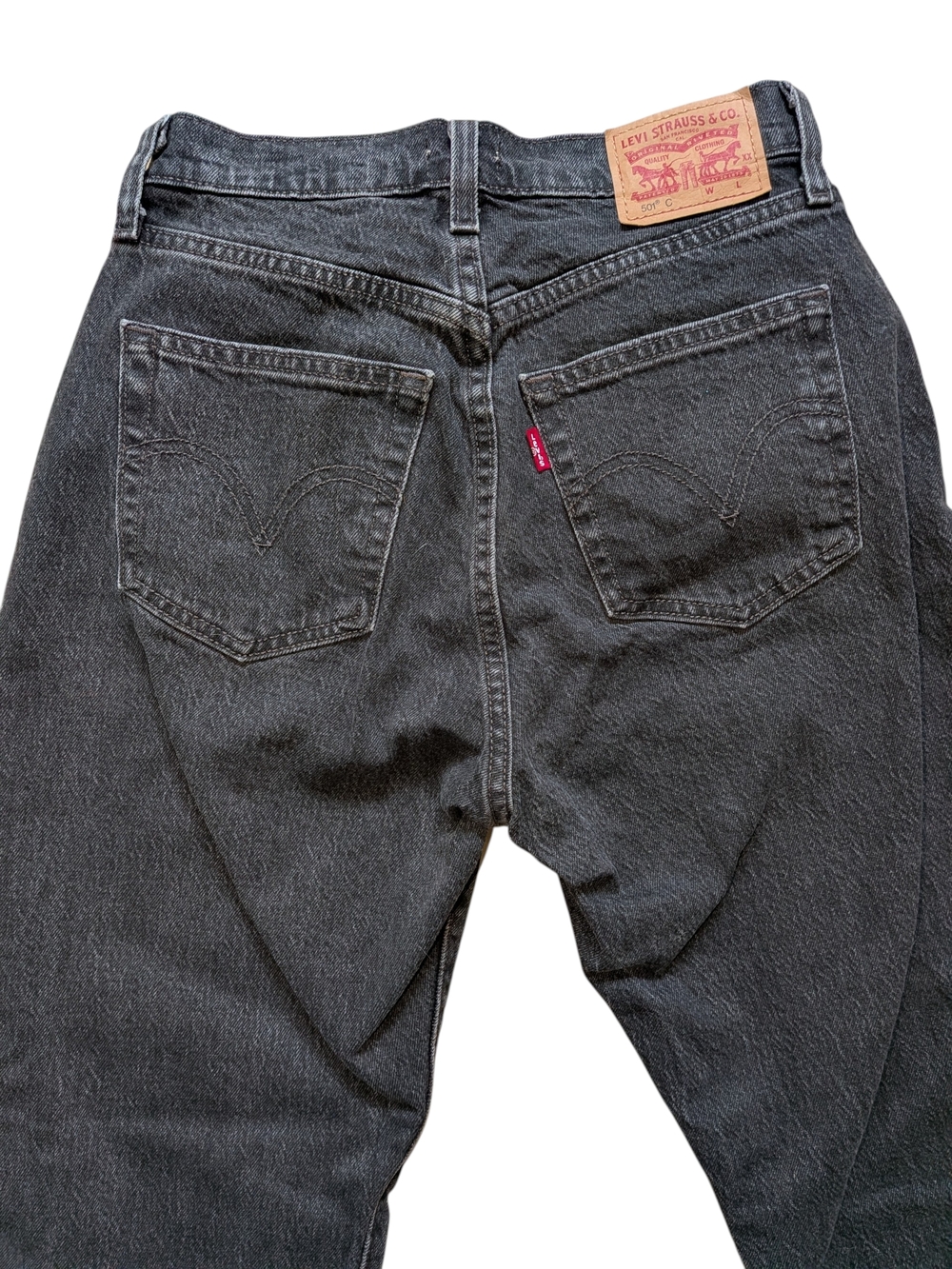 Levi's Vintage 501 Dark Wash Natural Fade Women's Straight Jeans High Waist